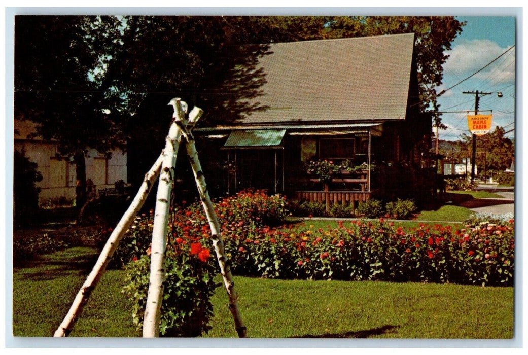 The Maple Cabin At The Maple Museum St. Johnsbury Vermont VT Vintage Postcard