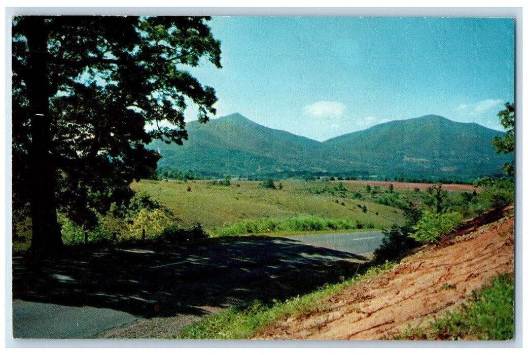 View Of Peaks Of Otter Blue Ridge Parkway Waynesboro Virginia VA Postcard