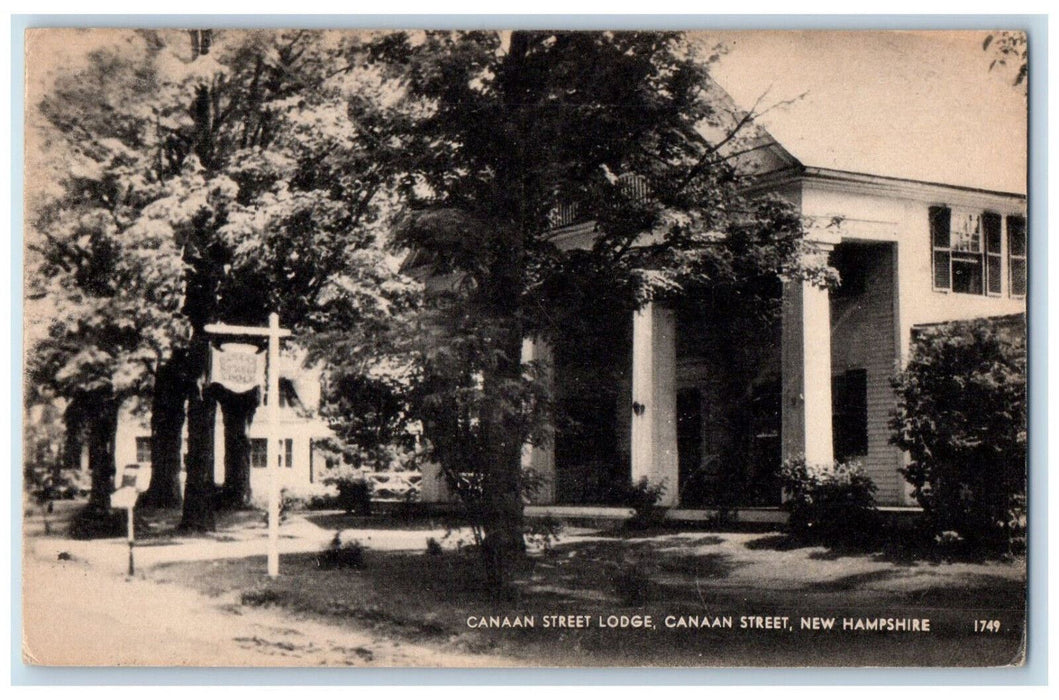 1940 Canaan Street Lodge Canaan Street New Hampshire NH Vintage Postcard
