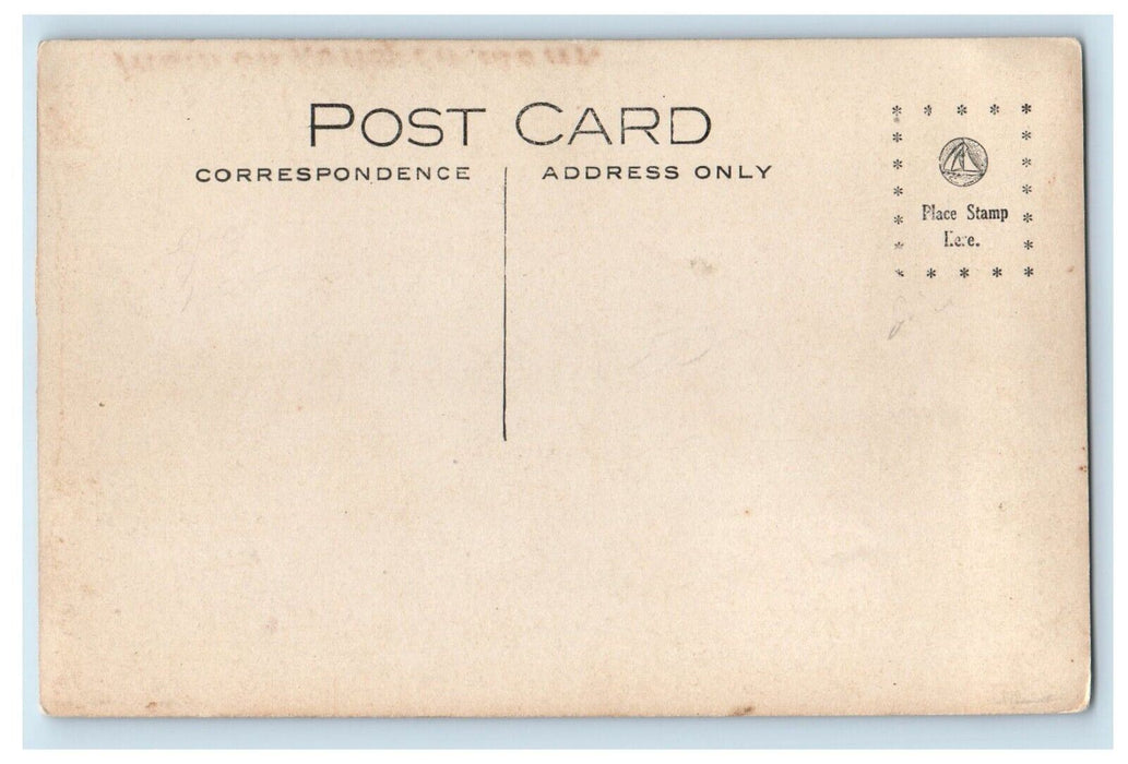 c1910's Street View Horse And Buggy Court House RPPC Unposted Photo Postcard