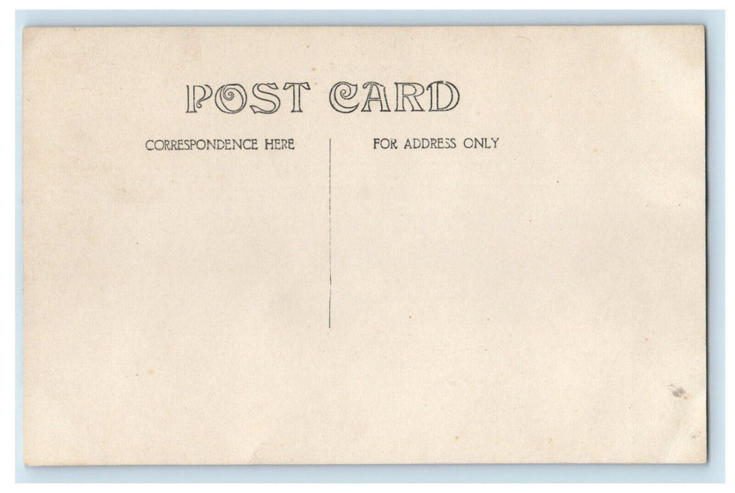 c1910's Horses And Wagon Uniform Worker Tea Cup RPPC Unposted Photo Postcard