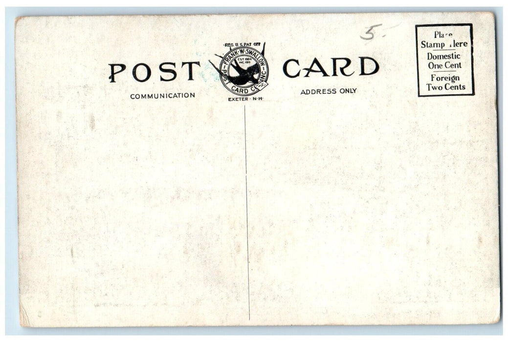 c1910 Big Building, Horse Carriage, Chocorua Inn Chocorua NH Antique Postcard