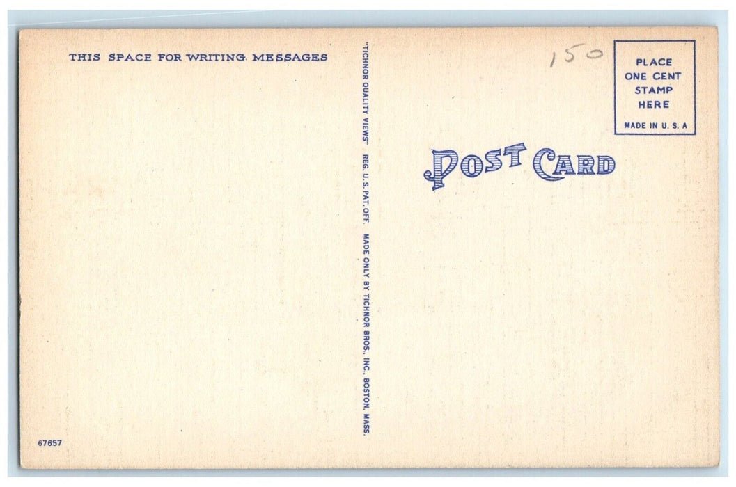 c1930's Indian Pageant Canoeing Boats Old Town Maine ME Vintage Postcard