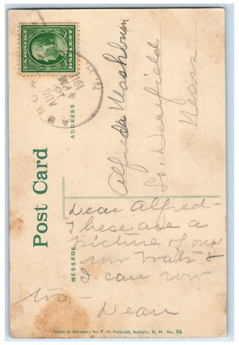 c1910 Boat Scene Shore Scene, Massabesic Lake Auburn New Hampshire NH Postcard