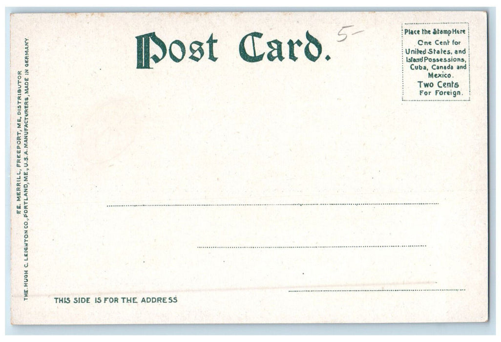 c1905 Boat Scene, Cleaves Cove, Chebeague Island Casco Bay Maine ME Postcard
