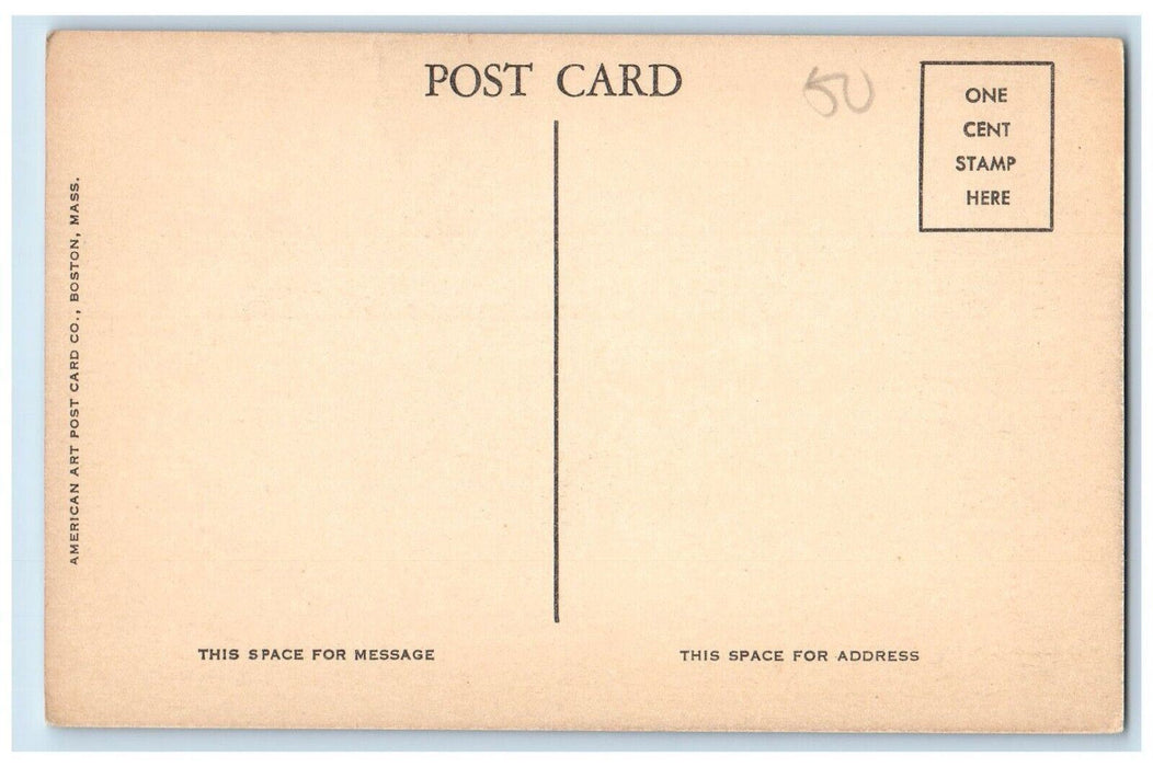 c1910's Dormitory Washington State Normal School Car Machias Maine ME Postcard