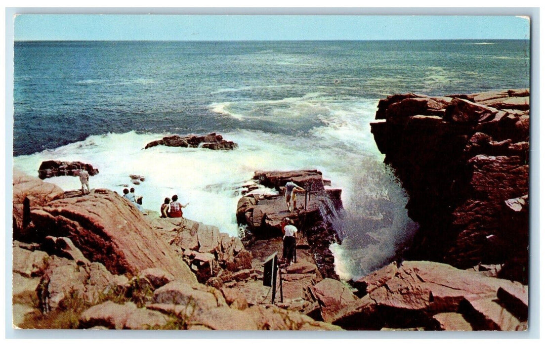 Thunder Hole Acadia National Park Mt. Desert Island Near Bar Harbor ME Postcard