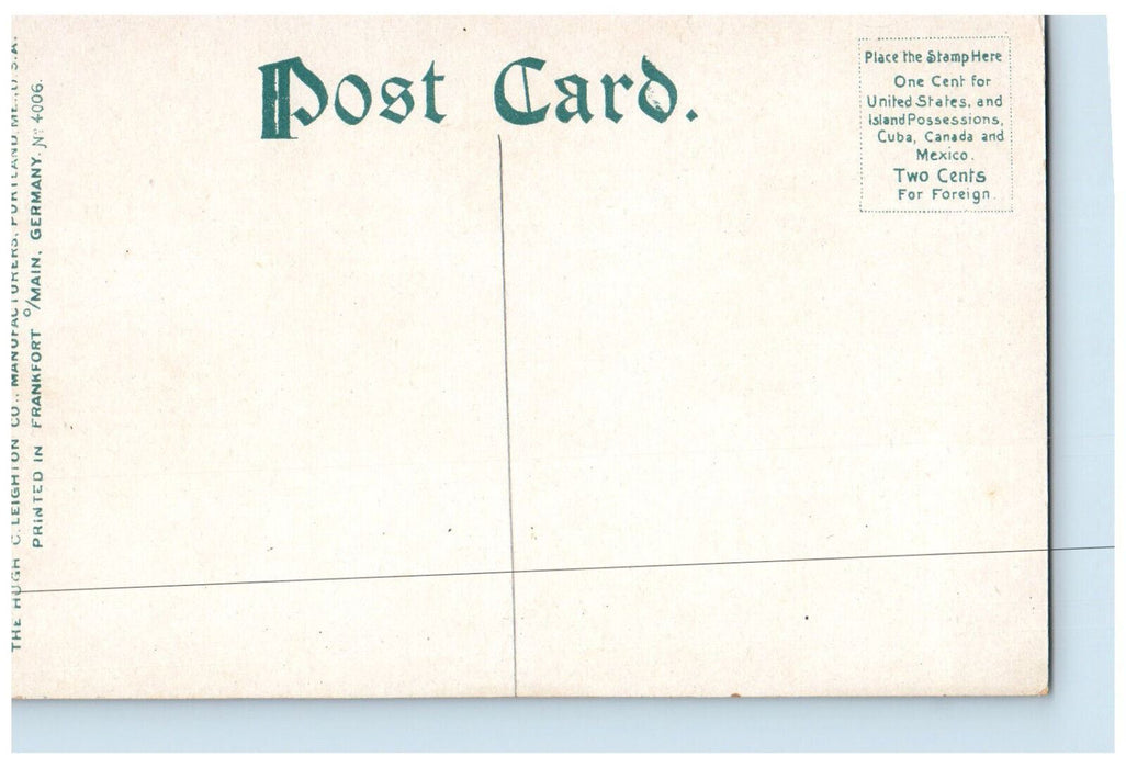 c1905 The Pond Deering Oaks Portland Maine ME Unposted Antique Postcard