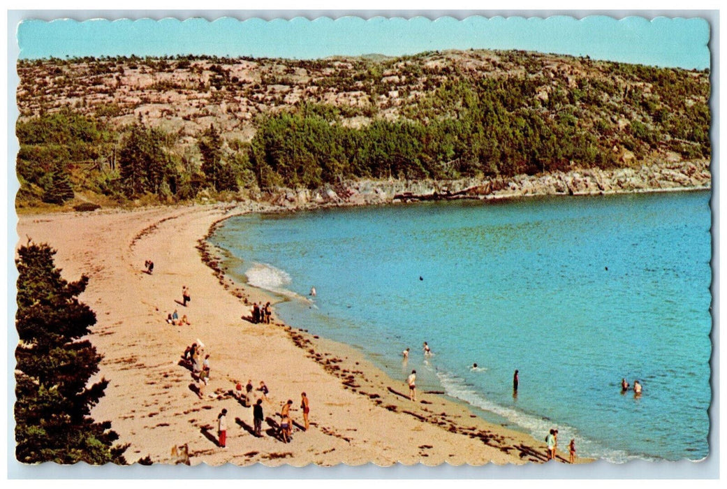 1976 Sand Beach Acadia National Park Mt. Desert Island Maine ME Postcard