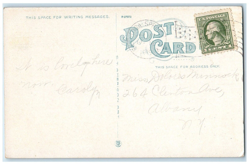 1910 Inniscarra Residence Chauncey Olcott Saratoga Springs New York NY Postcard