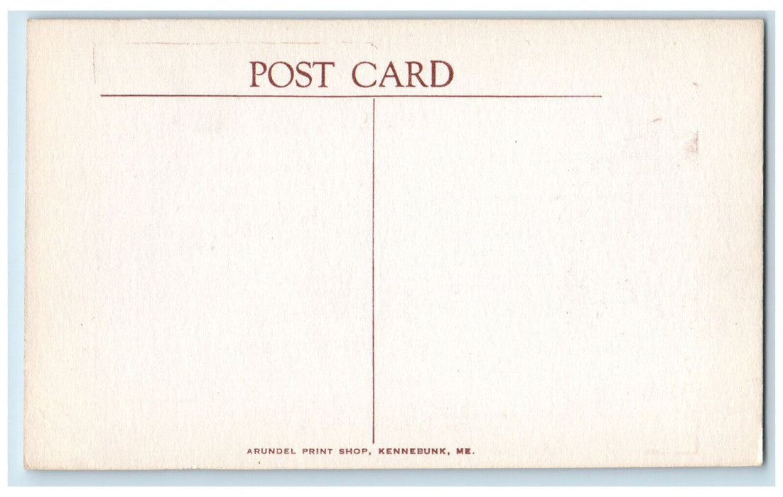 c1910 Kennebunk Public Library Kennebunk Maine ME Arundel Print Shop Postcard