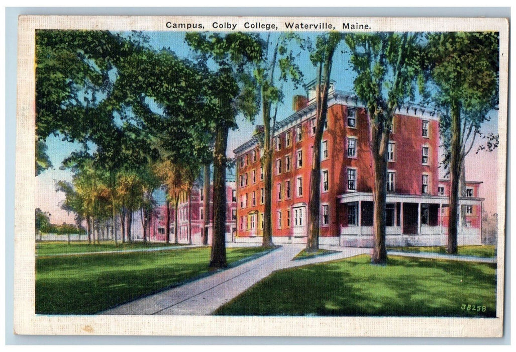 c1920's Building of Campus Colby College Waterville Maine ME Unposted Postcard