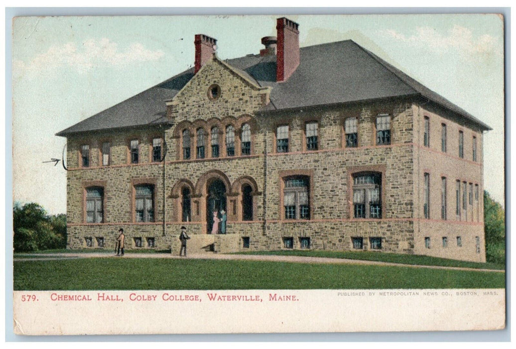 1909 Chemical Hall, Colby College Waterville Maine ME Posted Postcard