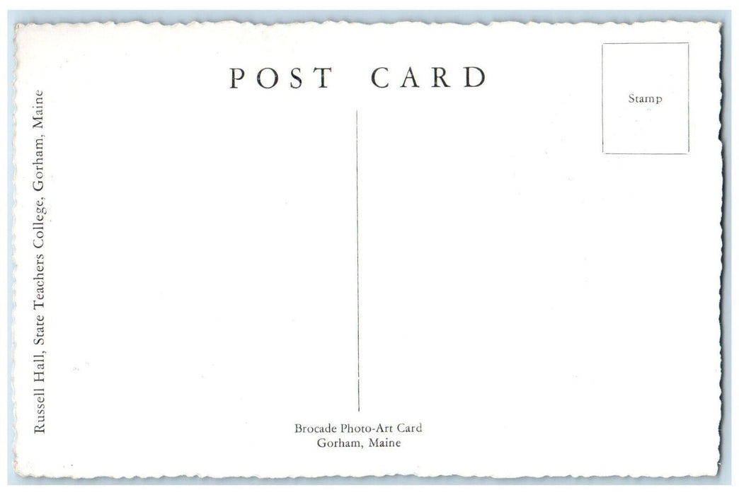 c1910's Russell Hall State Teachers College Gorham Maine ME Antique Postcard