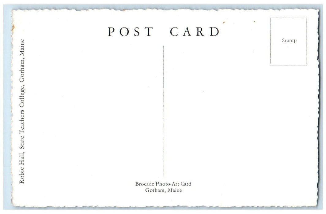 c1910's Robie Hall State College Building Campus Gorham Maine ME Postcard