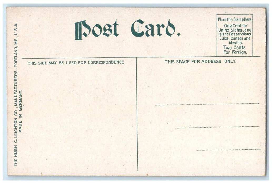 c1910's View Of Boat Cove Ellsworth Maine ME Unposted Antique Postcard