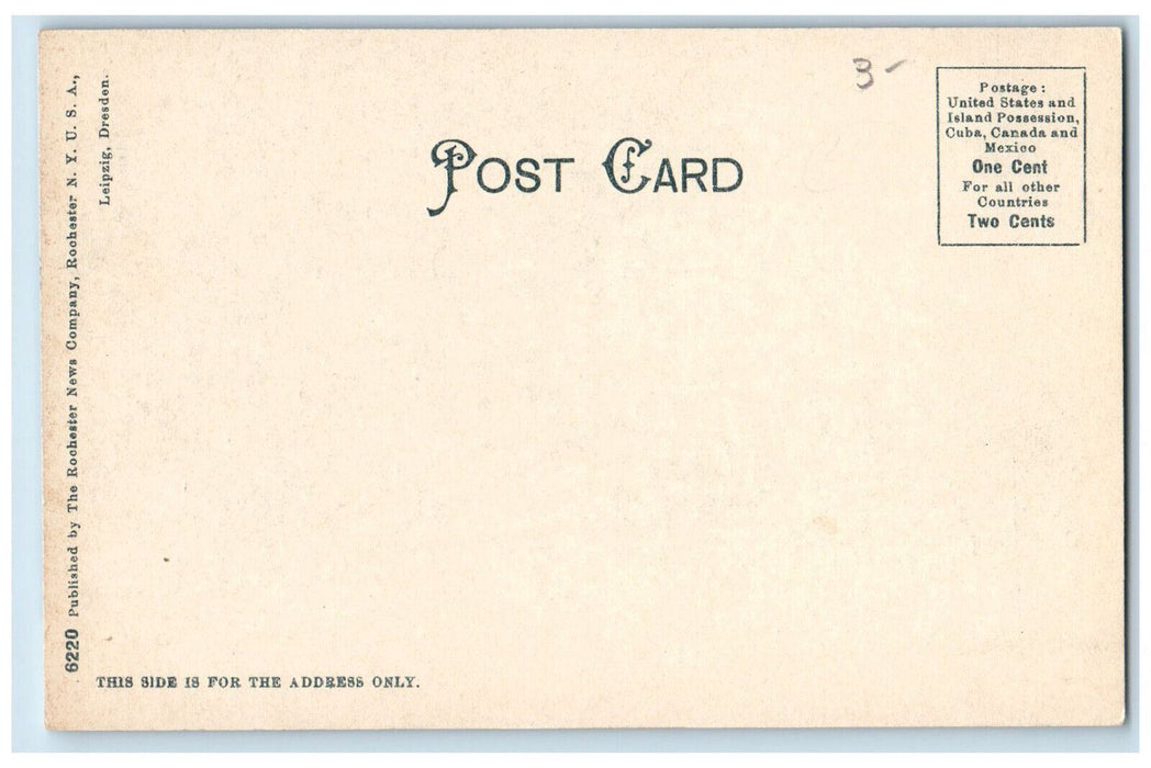 c1905 Railroad Station and Hotel Gardens Sacandaga Park New York NY Postcard
