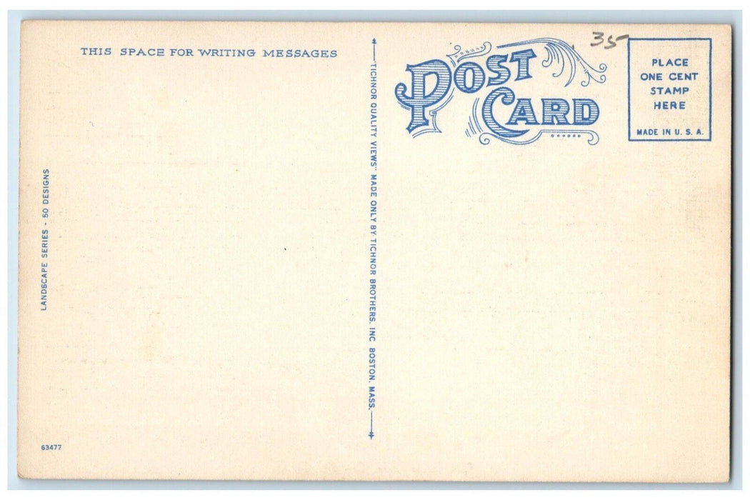c1930's Greetings From Candia New Hampshire NH. Road And River View Postcard