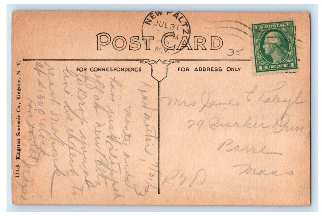 c1910's St. Joseph's Catholic Church New Paltz New York NY Antique Postcard