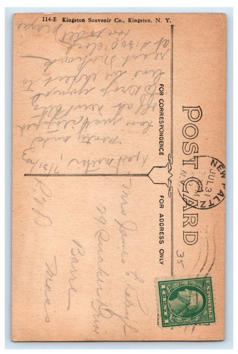 c1910's St. Joseph's Catholic Church New Paltz New York NY Antique Postcard