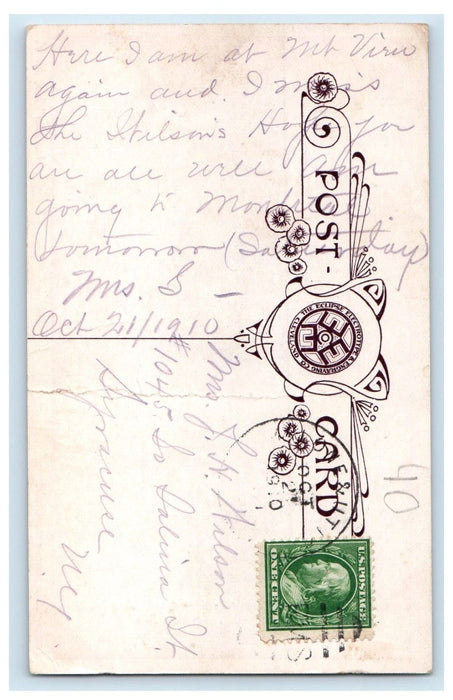 1910 Indian Lake Towards The Outlet Mountain View New York NY Antique Postcard