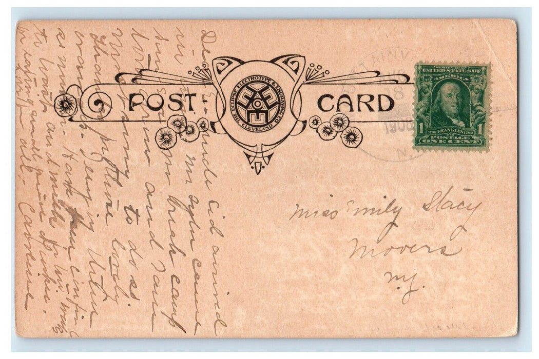 1908 Indian Lake And Owl's Head Mountain, Mountain View New York NY Postcard