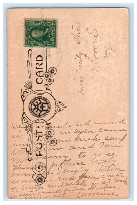 1908 Indian Lake And Owl's Head Mountain, Mountain View New York NY Postcard