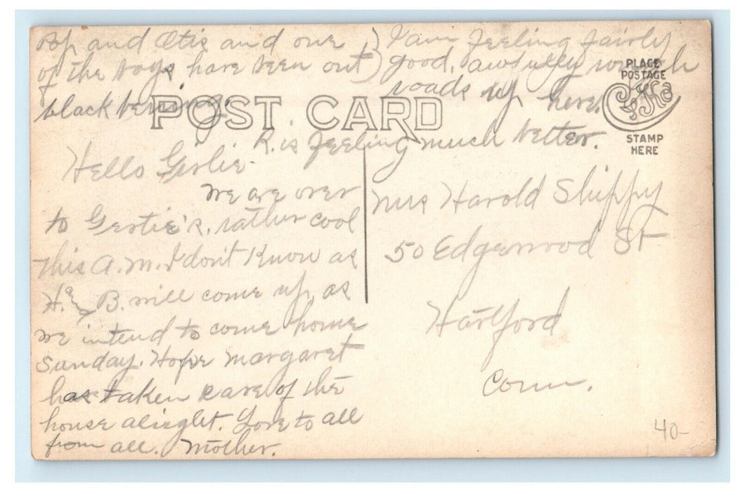 c1910's Deerfield River Flood Of July 1915 Massachusetts MA RPPC Photo Postcard
