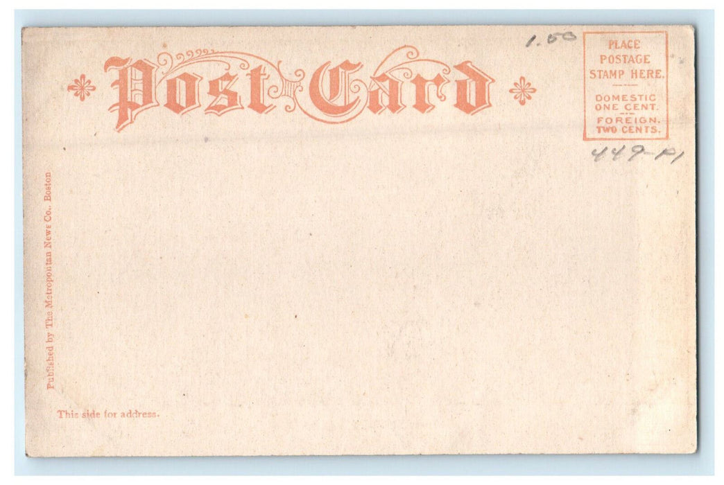 c1905s Old Toll Bridge, Springfield, Massachusetts MA Unposted Antique Postcard