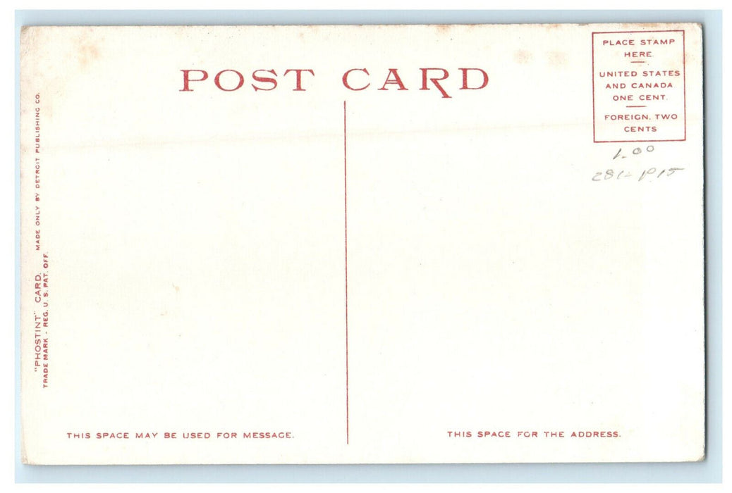 c1910s Hall in Wellesley College Wellesley Massachusetts MA Phostint Postcard