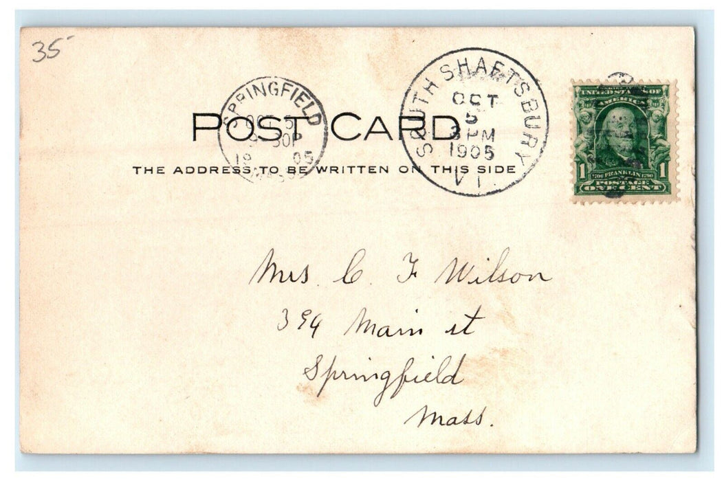 1905 Soldier's Home Bennington South Shaftsbury Vermont VT RPPC Photo Postcard
