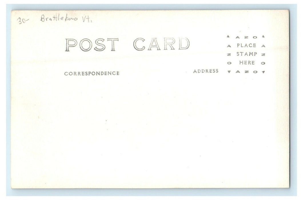 c1910's Flood Elevated Water Tank Battleboro Vermont VT RPPC Photo Postcard