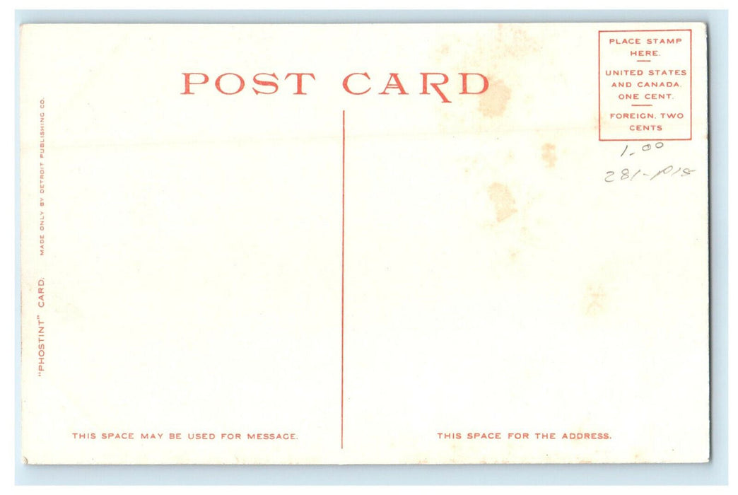 c1910s Griffen Hall, Williams College, Williamstown MA Antique Postcard