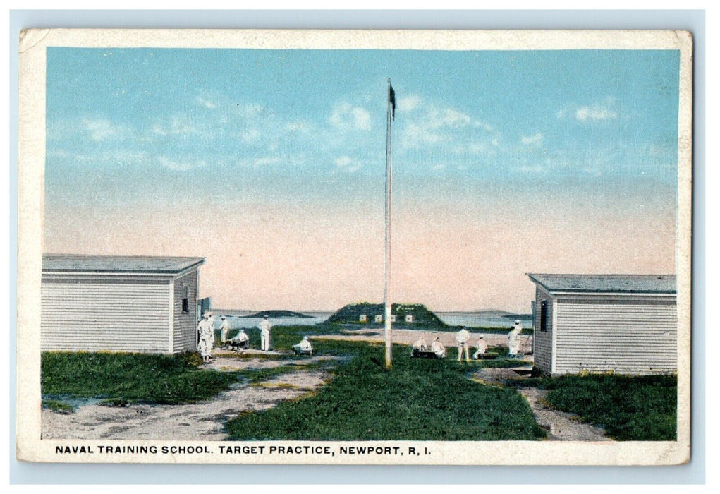 c1910's Naval Training School Target Practice Newport Rhode Island RI Postcard