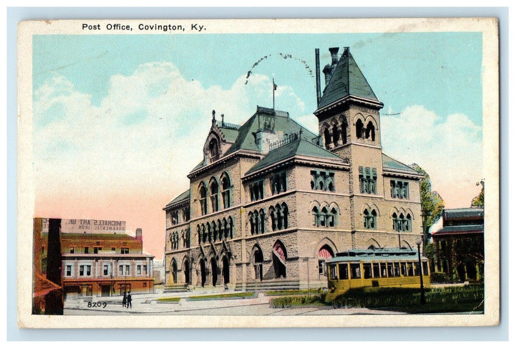 1926 Post Office Building Covington Kentucky KY Posted Vintage Postcard