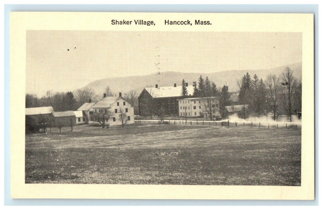 1912 Shaker Village, Hancock, Massachusetts MA Antique Vintage Postcard