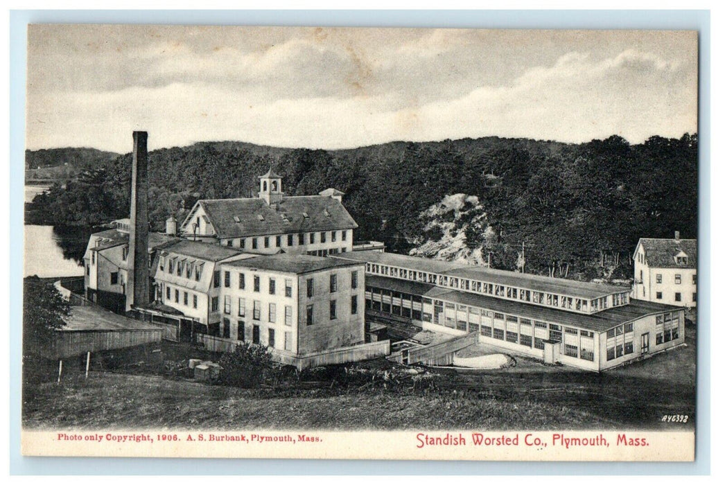 1906 Standish Worsted Co. Plymouth Massachusetts MA Unposted Postcard