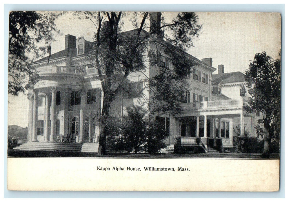 c1910s Kappa Alpha House, Williamstown Massachusetts MA Unposted Postcard