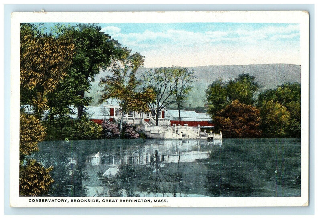 1910 Conservatory, Brookside Great Barrington, Massachusetts MA Postcard