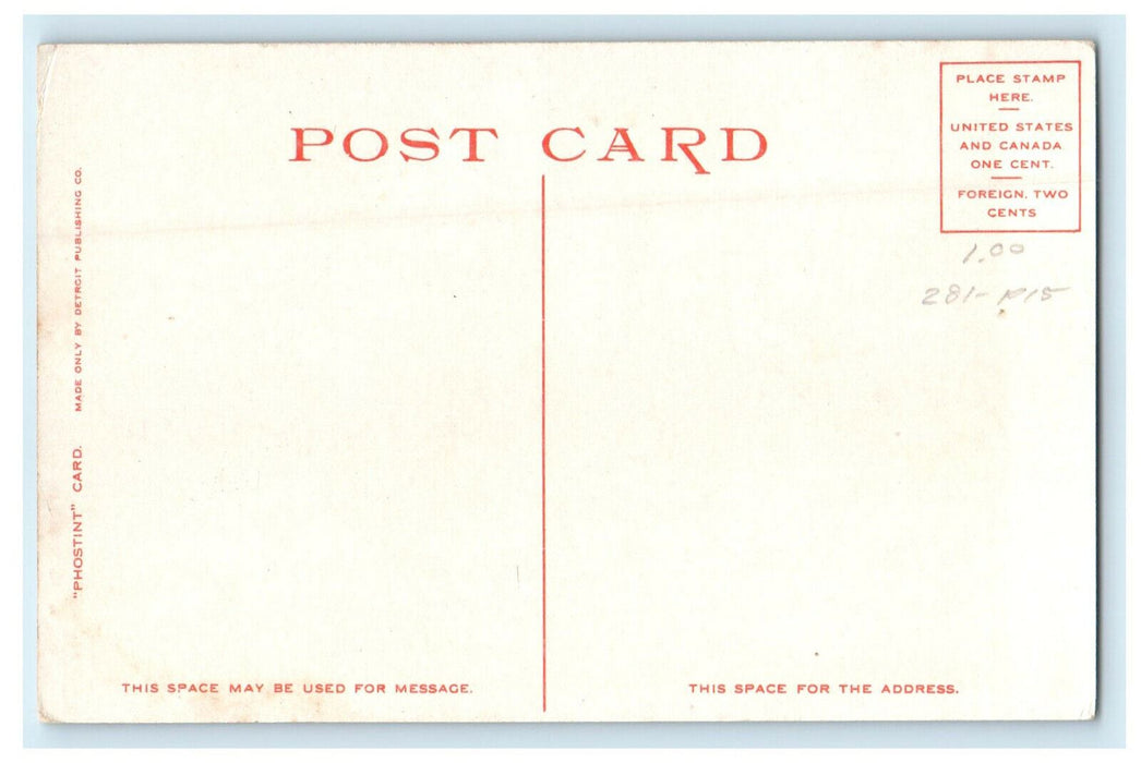 c1910s Houghton Chapel, College in Wellesley Massachusetts MA Phostint Postcard
