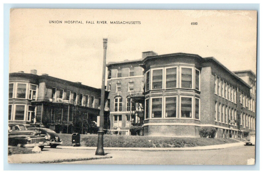 1907 Union Hospital Fall River Massachusetts MA Antique Postcard