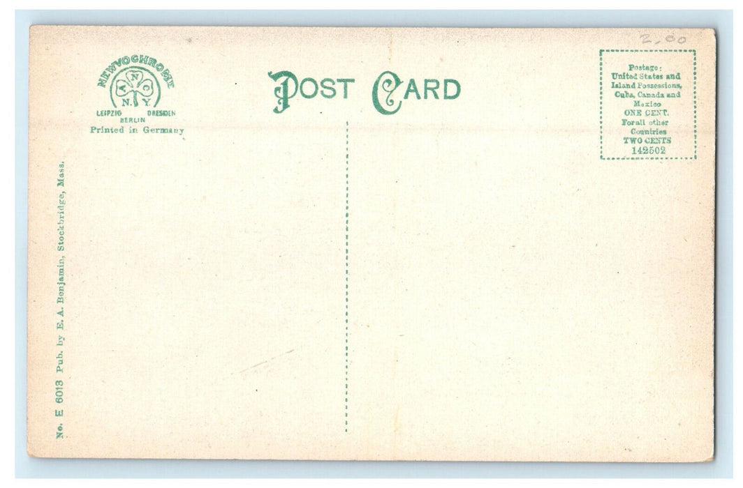 c1910s Dining Room, Red Lion Inn Stockbridge Massachusetts MA Postcard