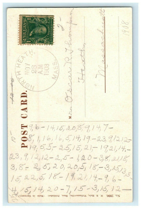 1908 Visit of Gov. Guild to Charlemont Massachusetts MA Posted Postcard
