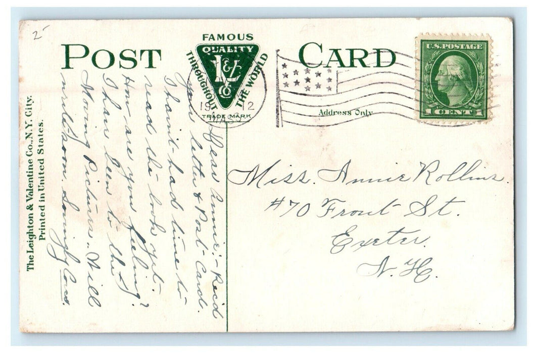 1912 Groveland Bridge, Groveland, Massachusetts MA Antique Postcard