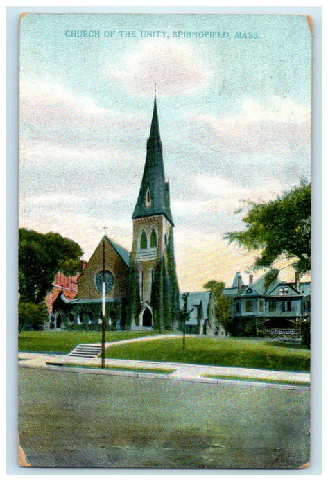 c1910s Church of the Unity, Springfield Massachusetts MA Postcard