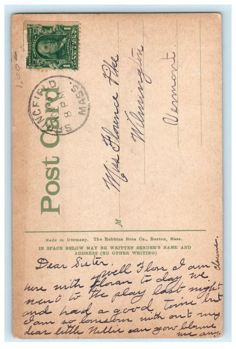 c1910s Church of the Unity, Springfield Massachusetts MA Postcard