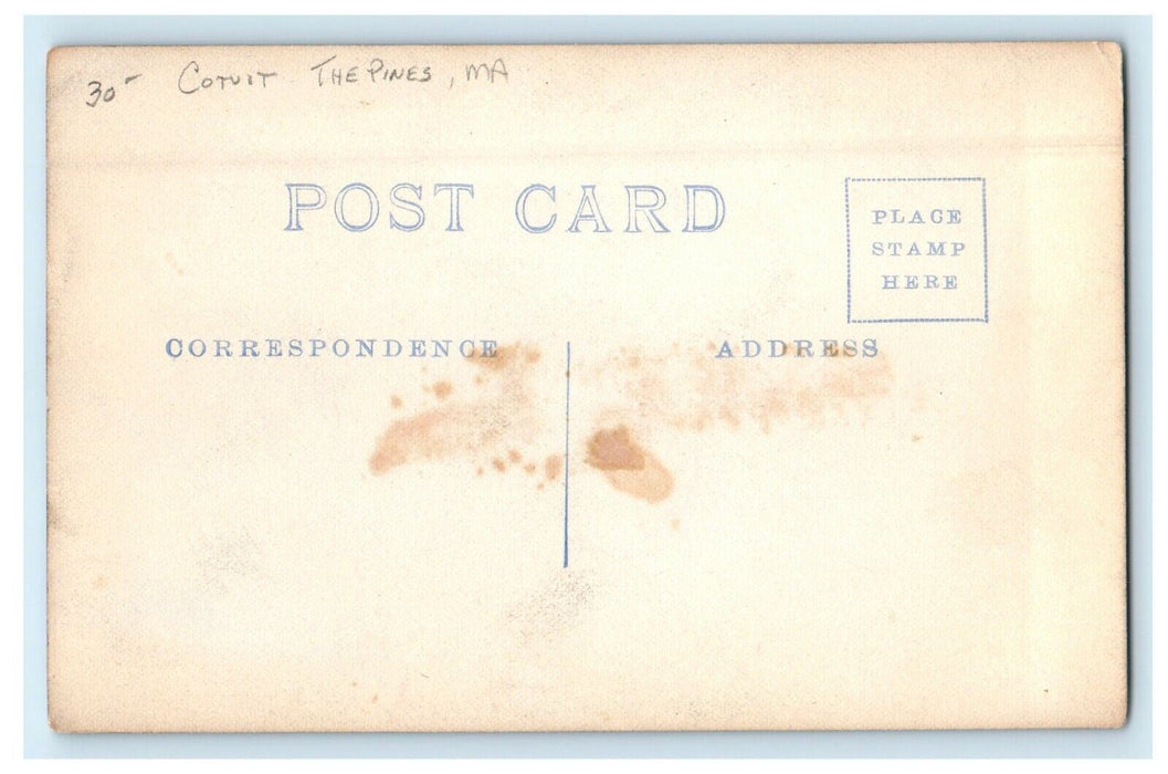 c1910's The Pines Sea Boat Cotuit Massachusetts MA RPPC Photo Antique Postcard