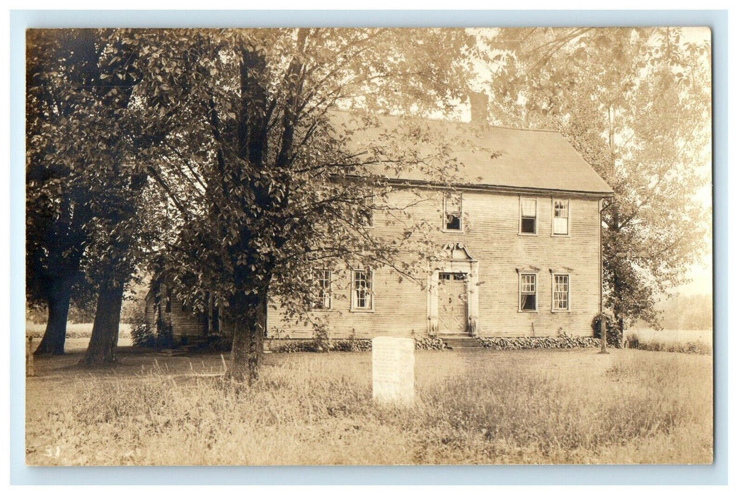 c1920's Parson Willams House Old Deerfield Massachusetts MA RPPC Photo Postcard