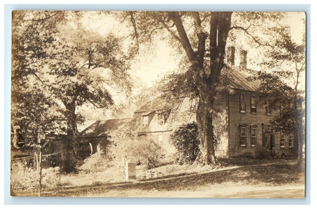 c1920's The Old Manse Old Deerfield Massachusetts MA RPPC Photo Postcard