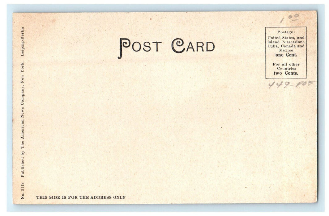 c1905s View of Red Lion Inn, Stockbridge, Massachusetts MA Postcard